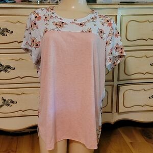 VanHeusen Women's Cherry Blossom Print Top, Lg